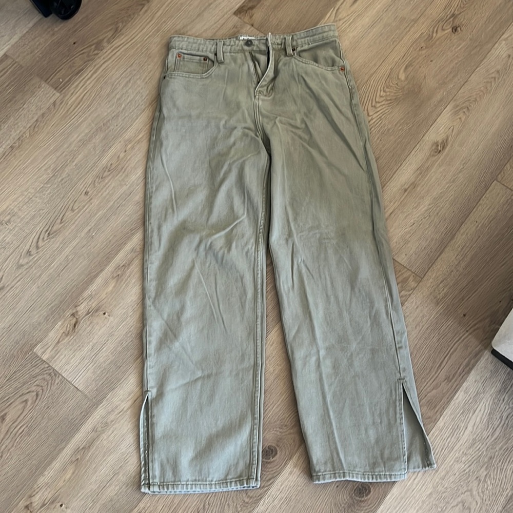 Motel green denim